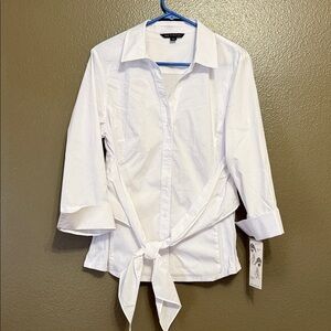 Zac & Rachel Tie-Front Button down Blouse
